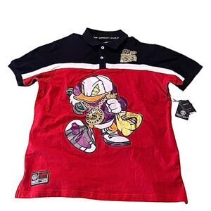 Switch Remarkable Donald Duck Money Graphic Polo Shirt Men’s XL Multicolor